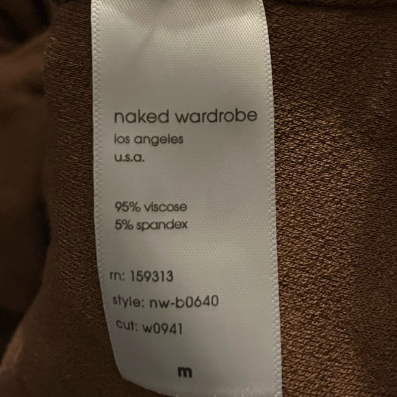 Naked Wardrobe All Good In the Hoodie Bodysuit NWT SIZE M - Picture 4 of 4